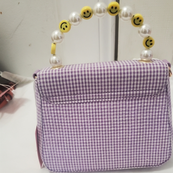 Women's Aerin Mini Satchel Bag - Lilac Gingham - Picture 3 of 7